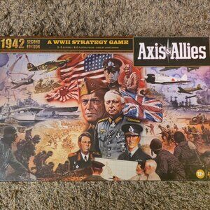 Board Game Axis & Allies - A WWII Strategy Game - 1942 Second Edition - Complete